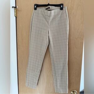 crosby. Cream Windowpane Straight Pants